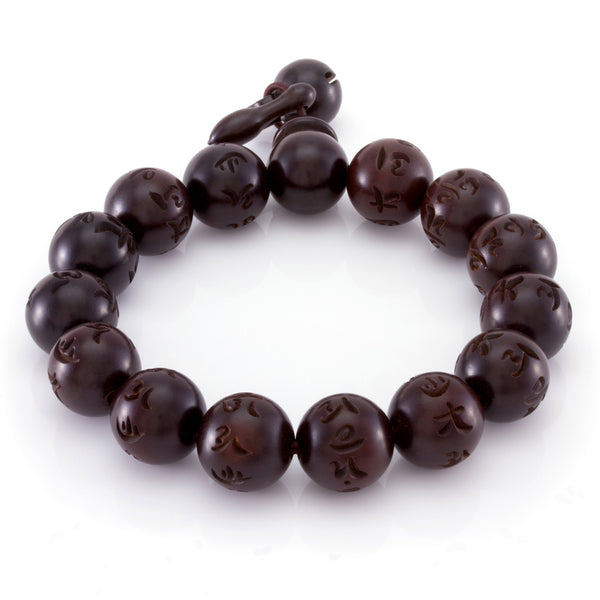 The Round Chinese Wood Bead Band, Wooden Bracelets