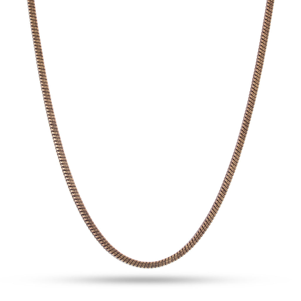 3mm Stainless Steel Snake Chain - Vintage Gold