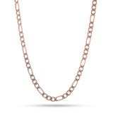 5mm, Vintage Stainless Steel Figaro Chain (Gold)