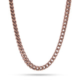 6mm, Vintage Stainless Steel Franco Chain (Gold)