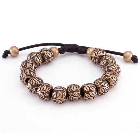 The Steel Flower Bracelet (Gold)