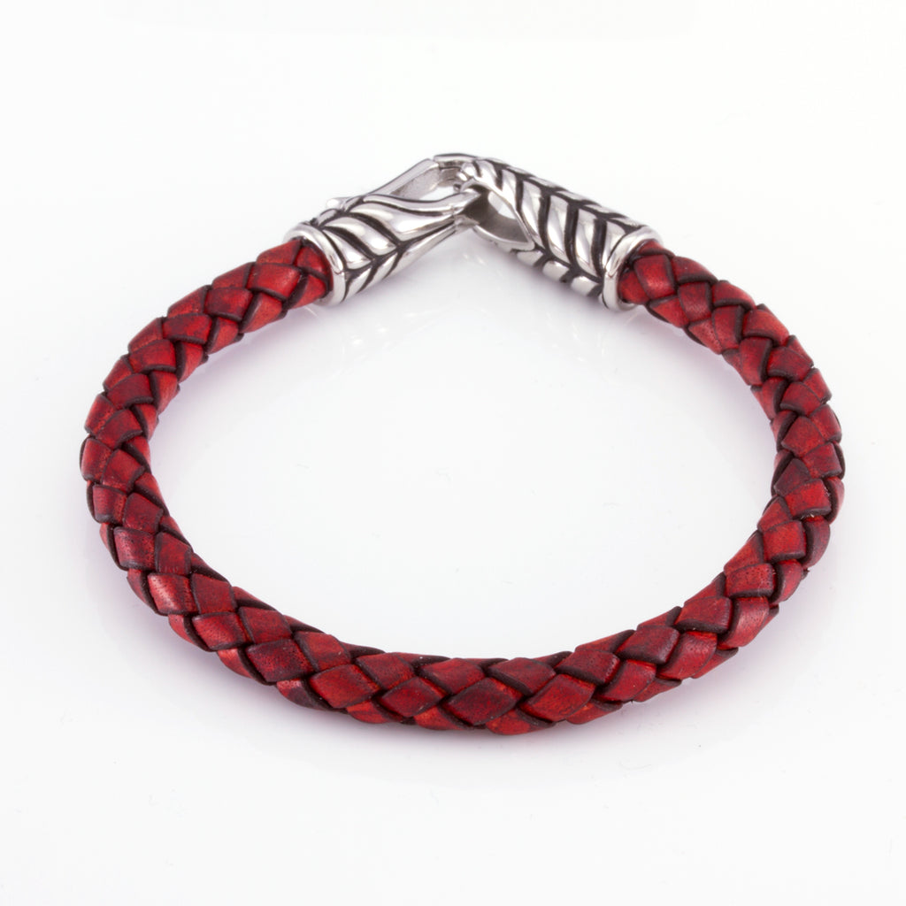 The Stainless Steel Feather Band (Red)