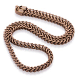6mm, Vintage Stainless Steel Franco Chain (Gold)