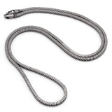 3mm Stainless Steel Snake Chain - Vintage Silver
