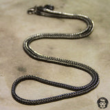 3mm Men's Black Rhodium Plated Hip Hop Franco Chain
